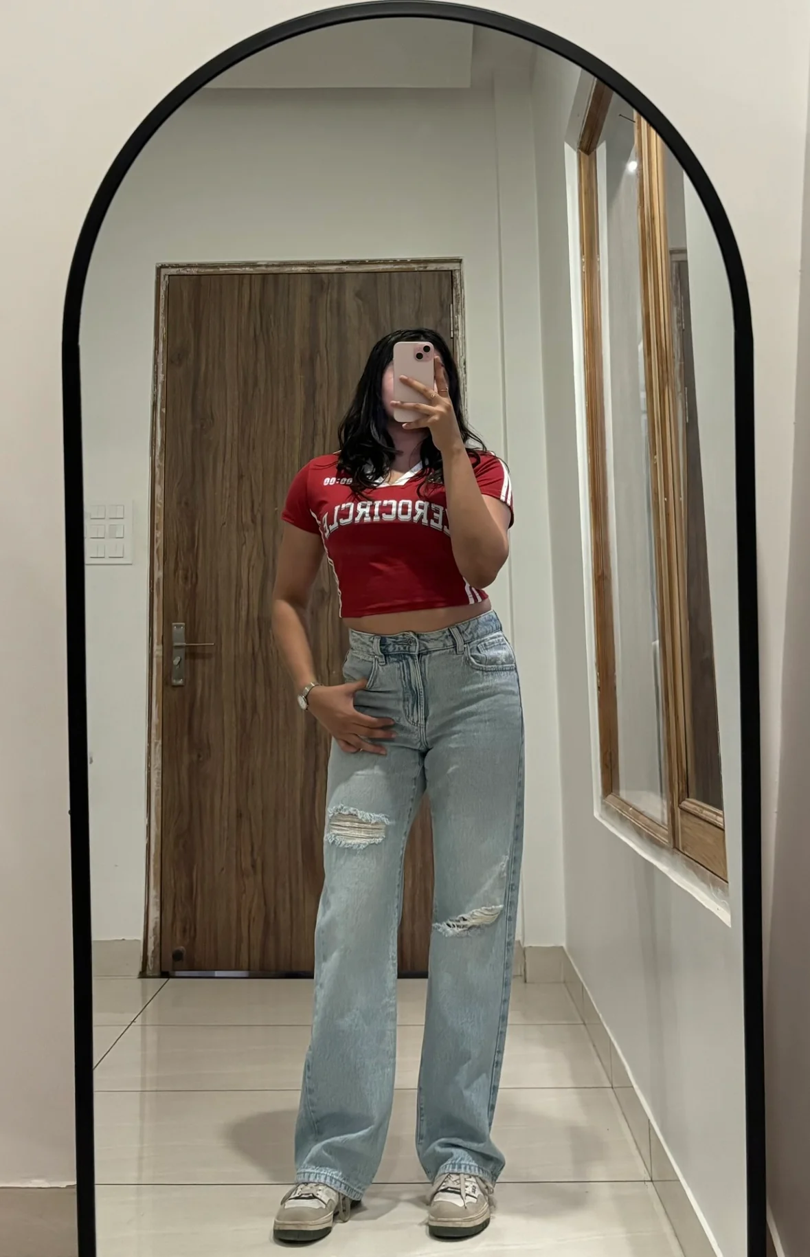 90s Ice Blue Straight Jeans - Image 5