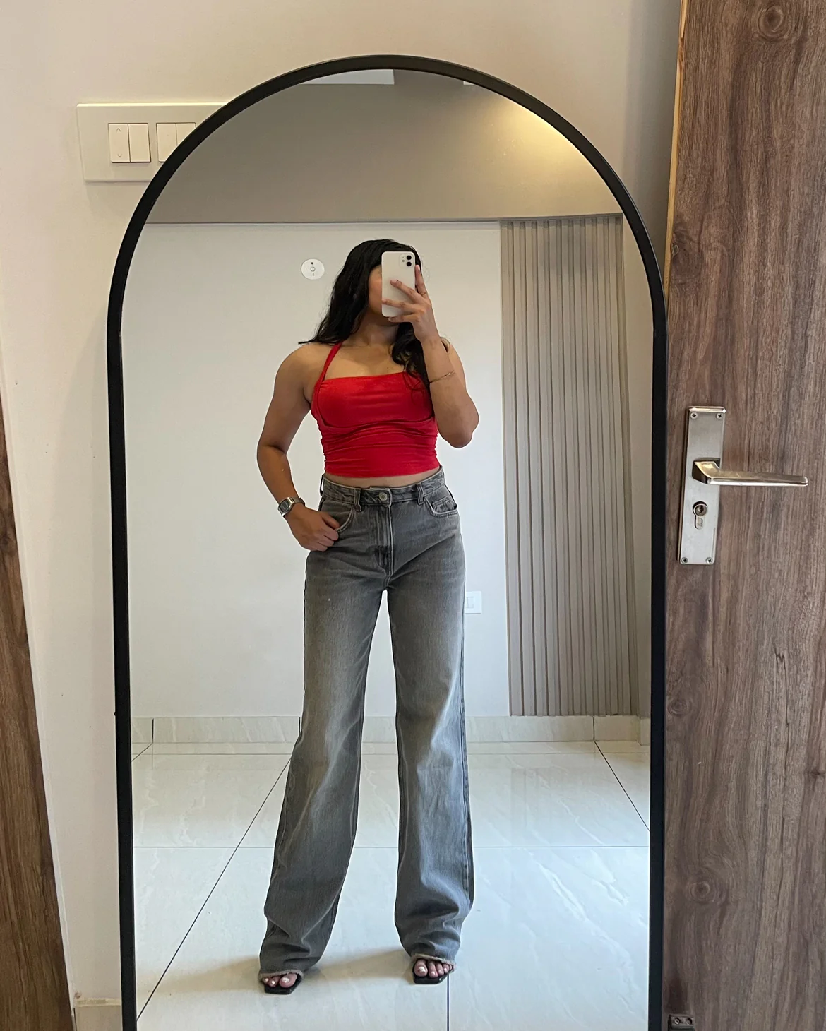 Ash Grey Straight Denim - Image 5