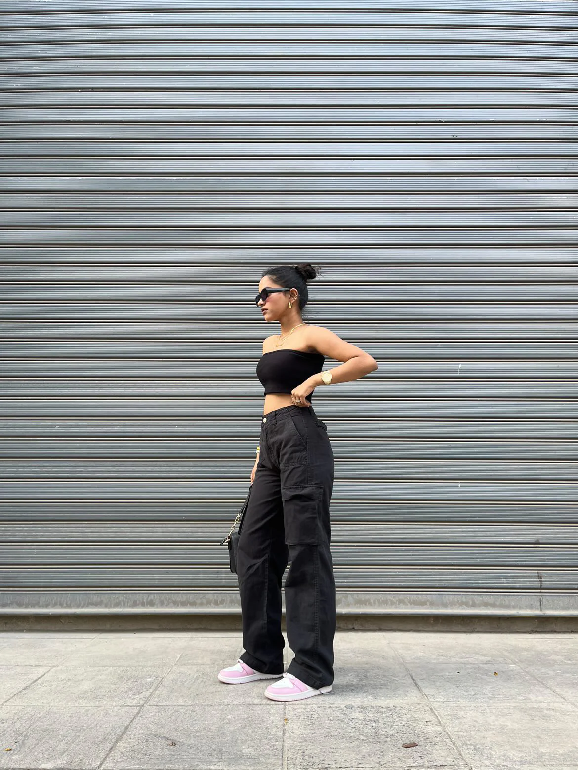 Black Cargo Pants - Image 3