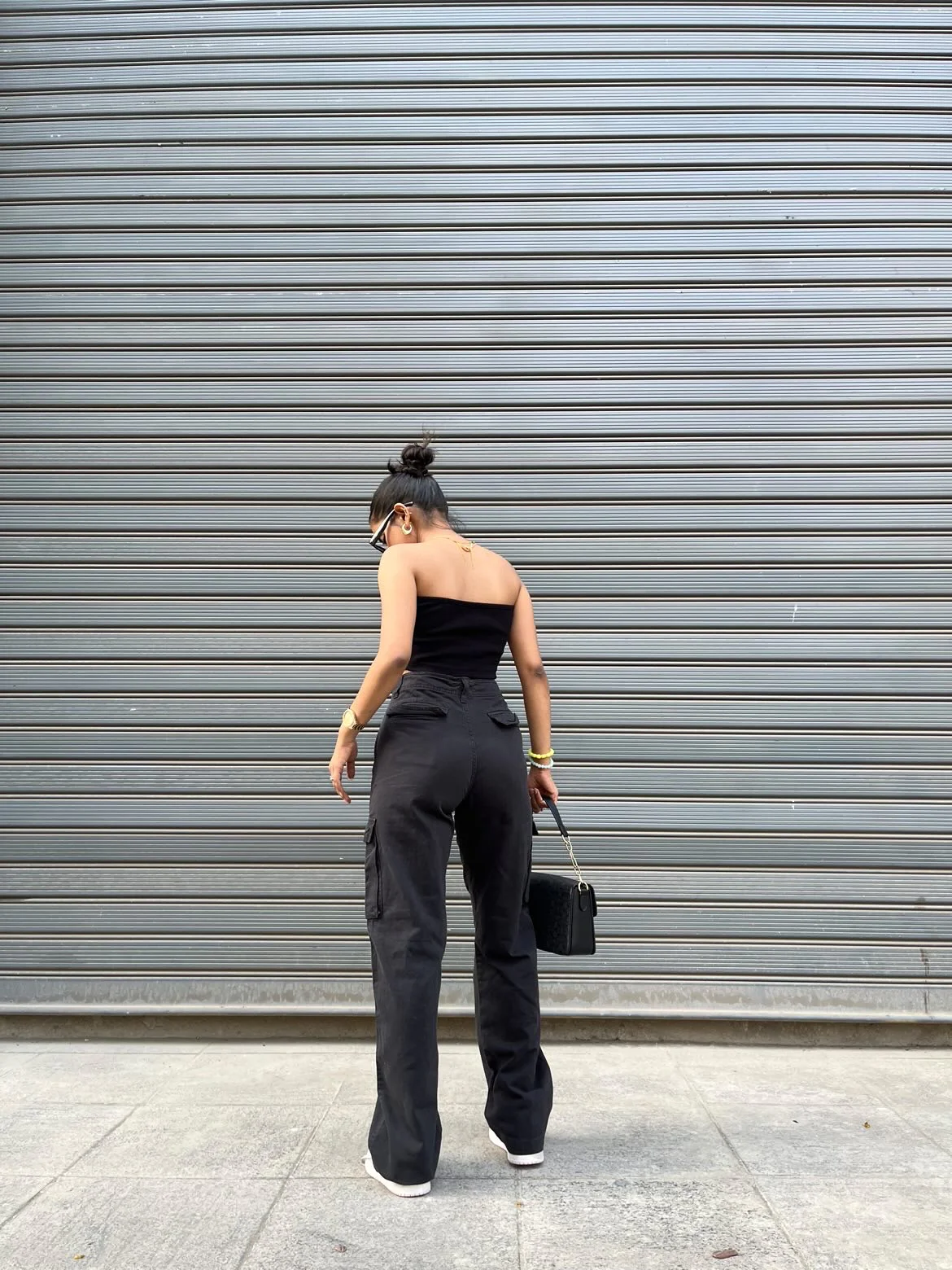 Black Cargo Pants - Image 5