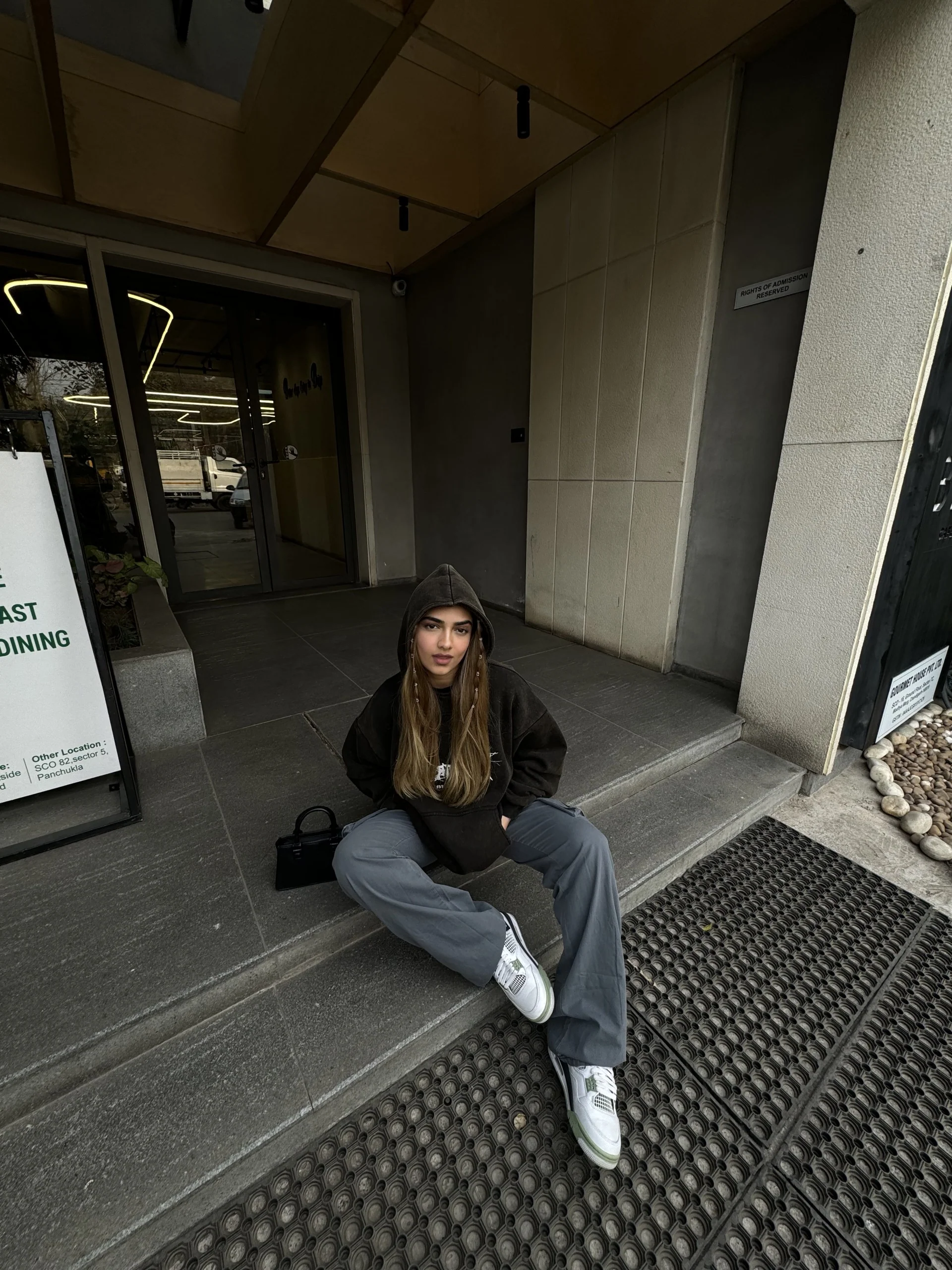 Charcoal Cargo Pants with Buckle - Image 4