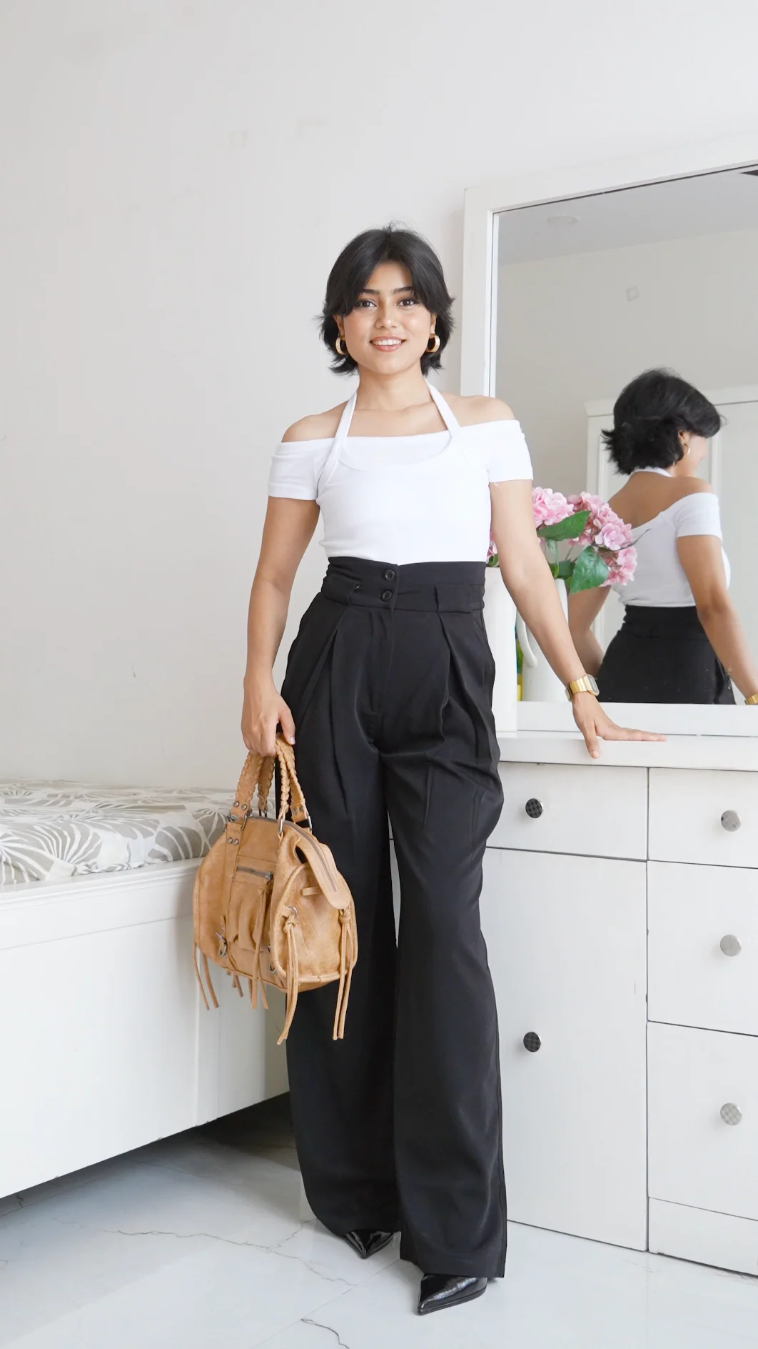 Everyday pleats trouser - Image 3