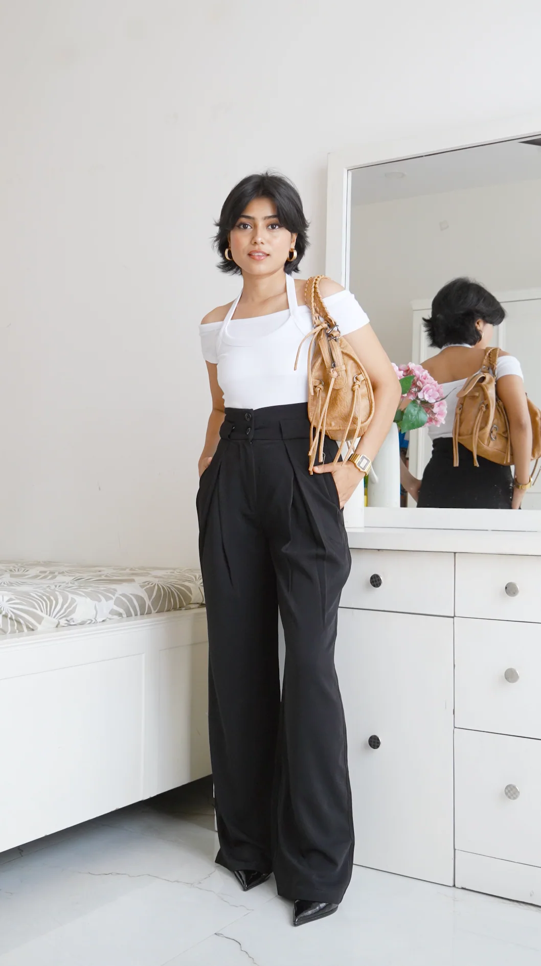 Everyday pleats trouser - Image 5