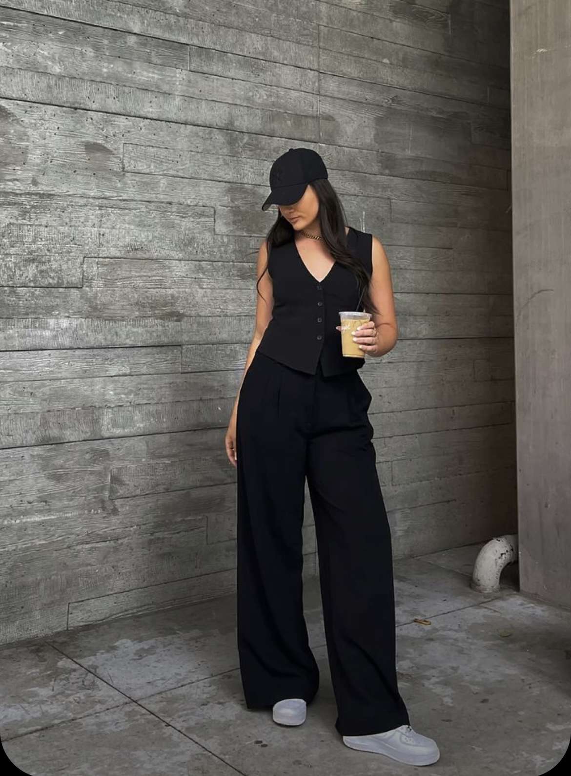 Black Highwaist Tailored Trouser Pants - Image 5