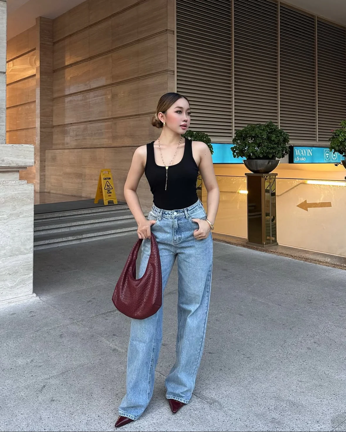 Mid Blue Straight Jeans - Image 3