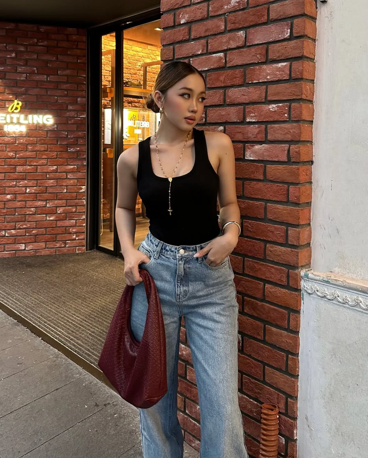 Mid Blue Straight Jeans - Image 4