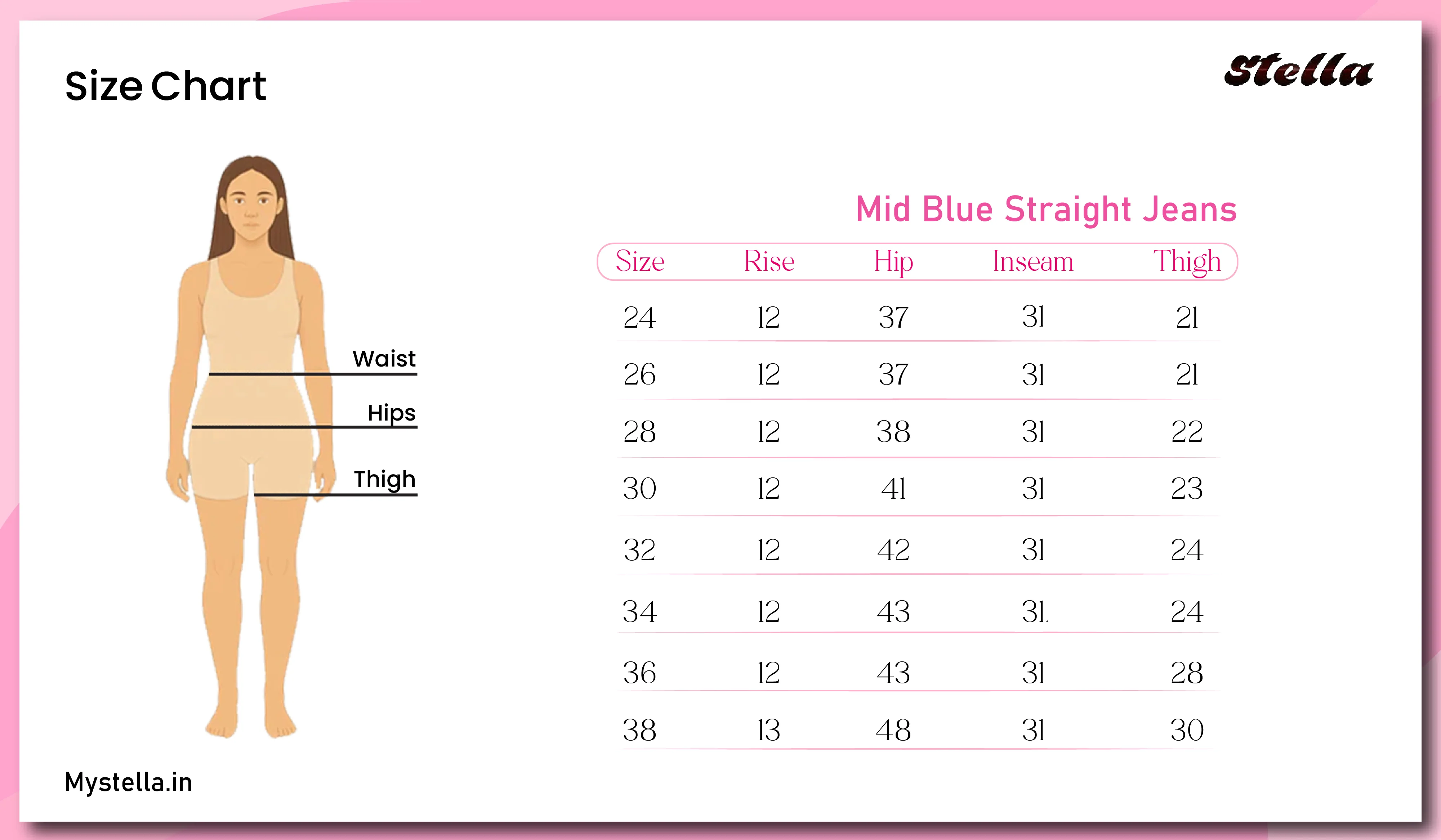 Mid Blue Straight Jeans - Image 5